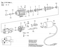 Bosch 0 601 204 001  Straight Grinders 110 V / Eu Spare Parts